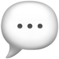 speech bubble emoji